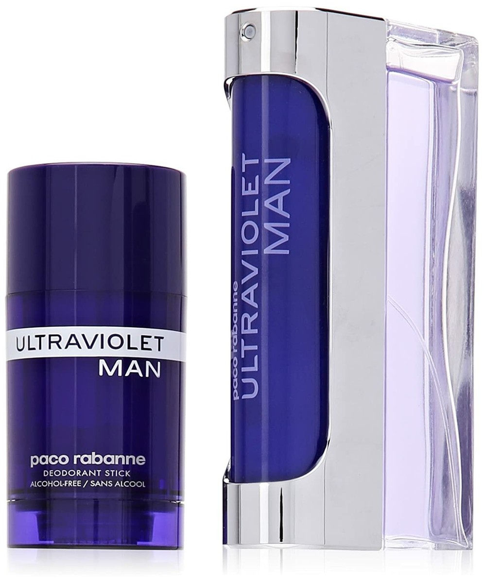 Ultraviolet By Paco Rabanne 2Pc Set 100 ML EDT Spray, 2.1-Ounce