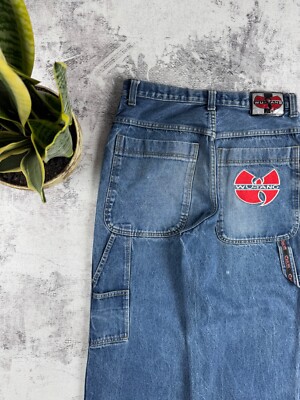 WU-TANG CLAN VINTAGE DENIM RAP HIP HOP BAGGY SKATE CARPENTER WU
