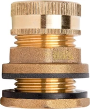 RAINPAL RBD020 Rain Barrel/Bucket BRASS Drain Port Outlet Overflow Kit