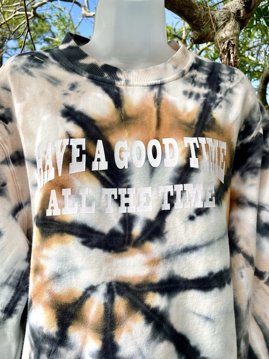 Volcom Outer Banks Brown Tie Dye Sweatshirt Size S Netflix Graphic