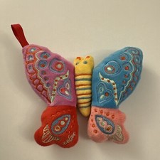 Eeboo Butterfly Plush Rattle Baby Soft B43