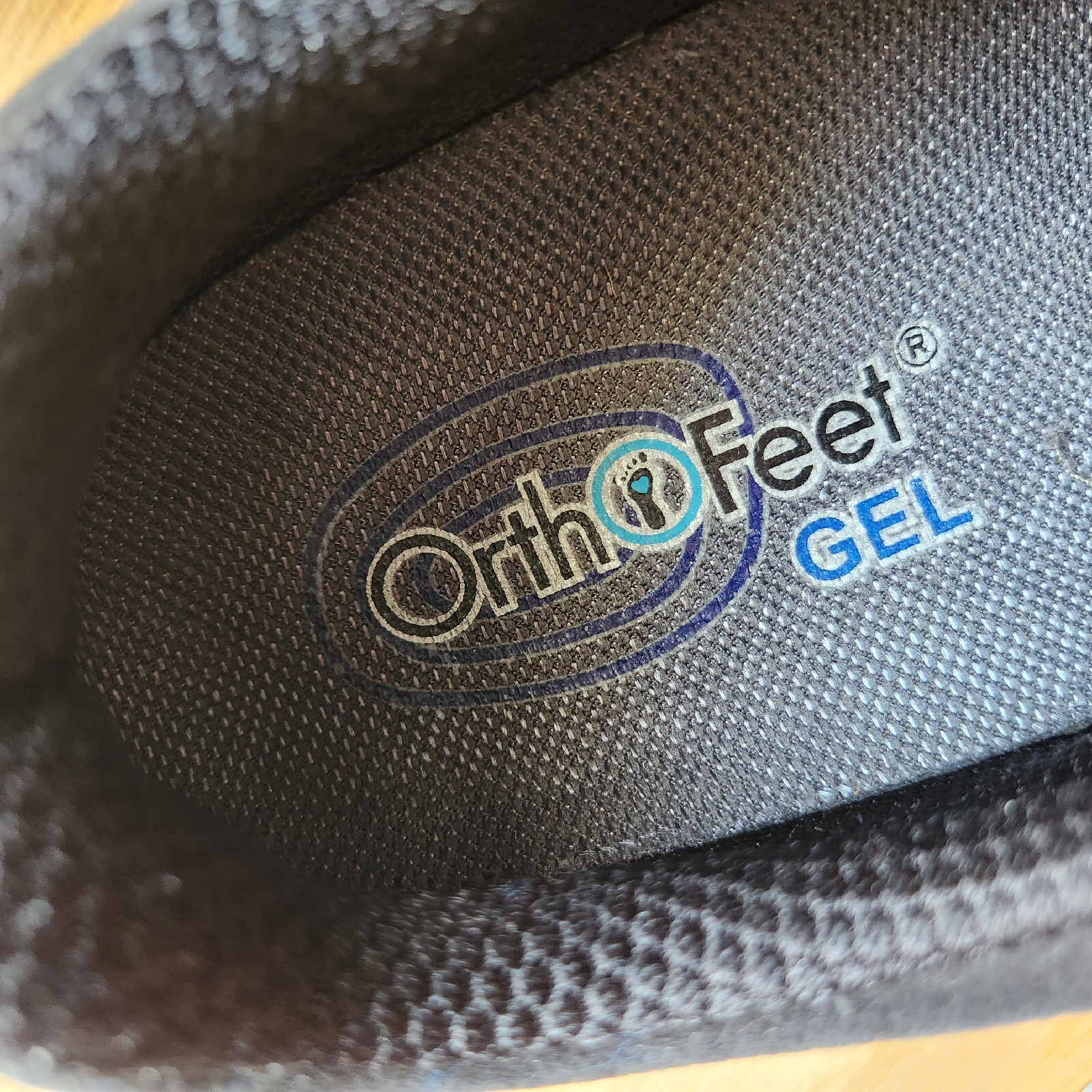 Orthofeet Bismarck Mens Size 8 2E Wide Width Black Synthetic Loafer