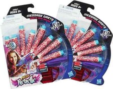 Set of 2 Two Nerf Rebelle Message Dart Refill  Pen Packs - Total of 16 Darts