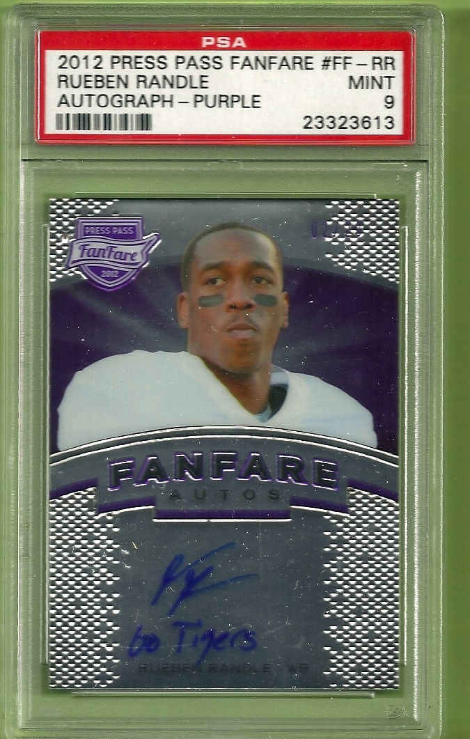 Rueben Randle Press Pass Fanfare Autograph #FFRR Purple