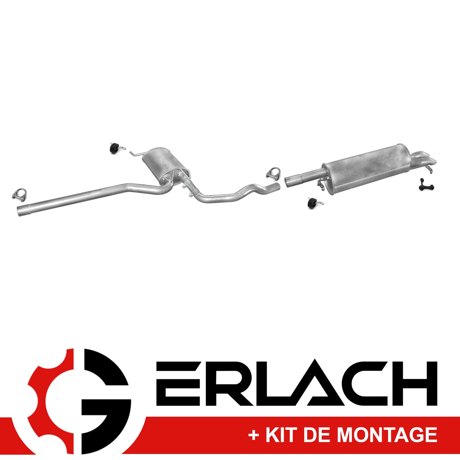 Silencieux d'échappement pour VW Passat B5 1.9 TDI structure renforcée acier