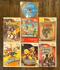 Nintendo Wii Game Lot: Mario, Wii Sports, Zelda, Sonic, Guitar Hero