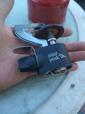 Coleman Peak 1 Backpacking Stove Black Small & Lightweight