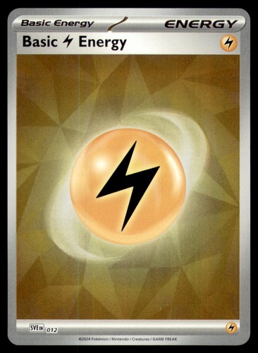 Basic Lightning Energy 012 Scarlet & Violet Energies 2023 Holo