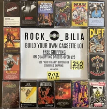 $1 and UP 80s 90s METAL Buy $25 get free shipping CASSETTE TAPES BUILD YOUR LOT