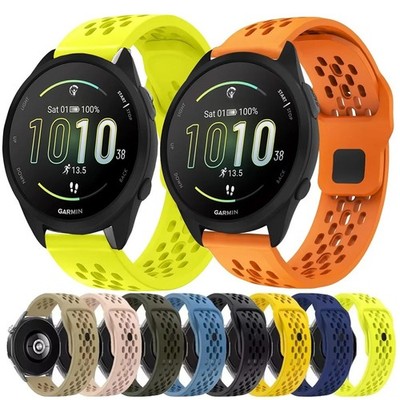 Universal Watch Strap 18/20/22mm Breathable Mesh Silicone Band Colourful Rugged