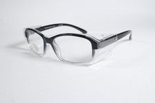 Specsavers Engineer Safety Glasses Frame Cold Glazing Black Polycarbonate BS EN1