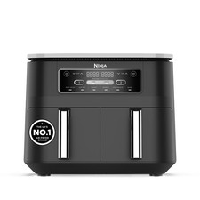 Ninja Foodi Dual Zone Digital Air Fryer 2 Drawers 6 in 1 Black AF300UK 7.6L Uses