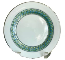 RARE CHRISTOFLE PARIS LE TORSADE BLEU BLEUE SALAD PLATE 7.5” #1