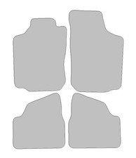 Fußmatten passend für Opel Corsa C Typ F08, F68, X01 (Baujahr 2000 - 2009), Delu
