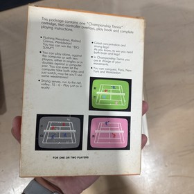 Championship Tennis Intellivision INTV/Nice Ideas CIB Complete in Box w/Manual