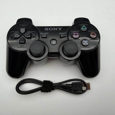 Sony Playstation 3 PS3 Sixaxis Controller Black OEM Cleaned & Tested *READ*