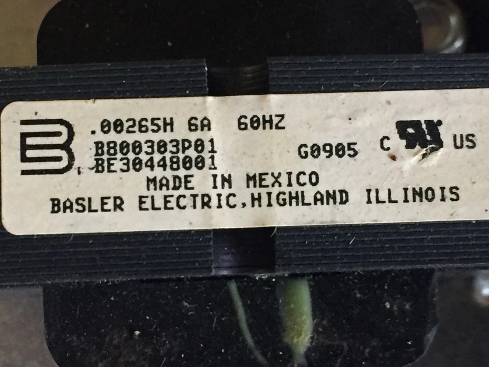 2.65mH  Inductor 6Amp Power Filter Choke Basler BB00303P01 BE30448001 - Image 2 of 3