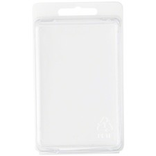 Collecting Warehouse Clear Plastic Clamshell Container, 3.81"H x 2.56"W x 1.88"D