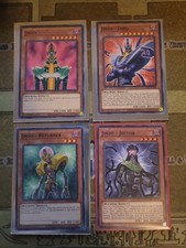 YUGIOH JINZO + JINZO LORD + JINZO RETURNER + JINZO JECTOR LED7 COMMON 1ST ED NM