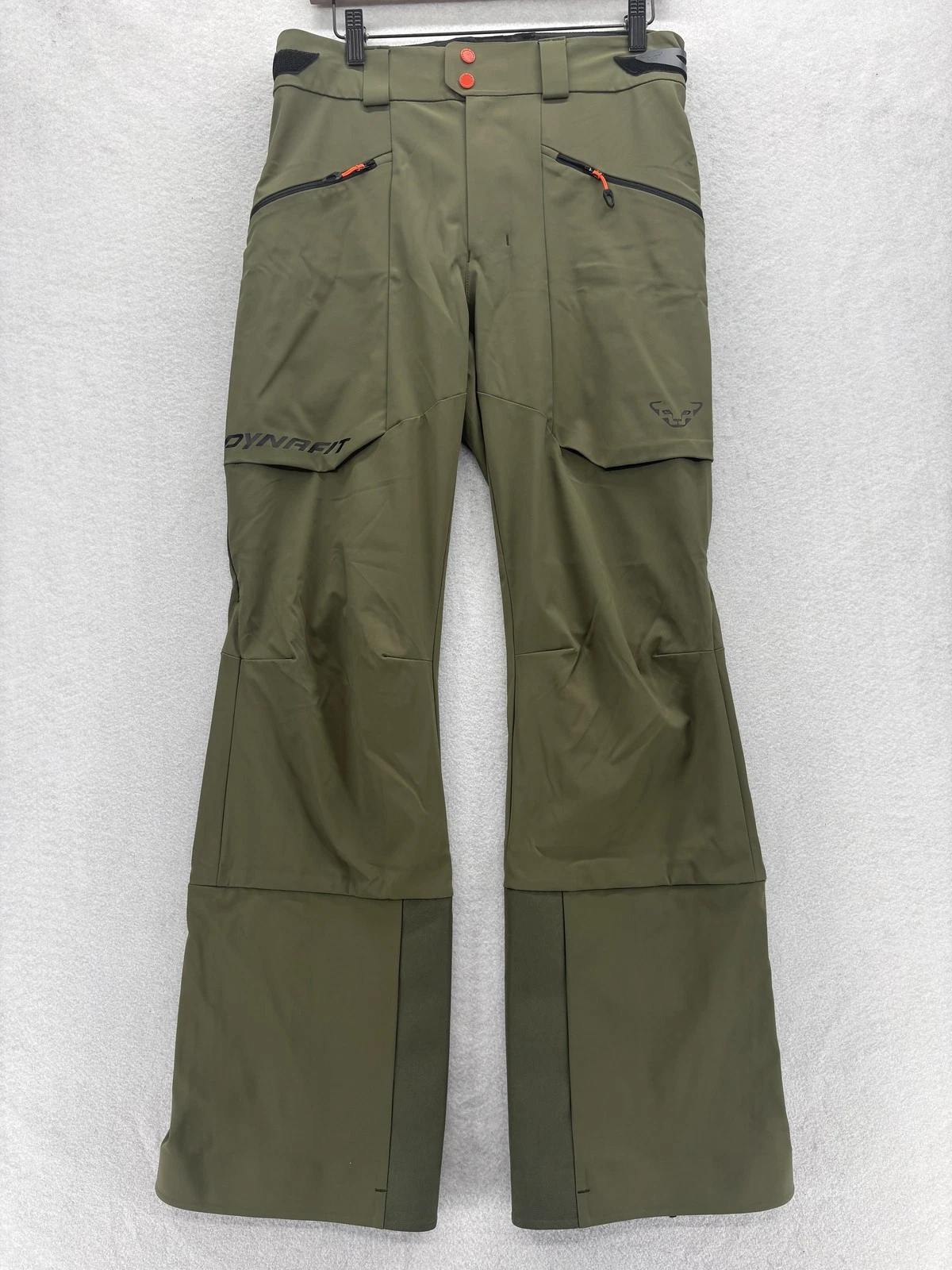 Dynafit Ski Pants Mens Small EU48 Green Softshell Snow Shell Gaiters Backcountry