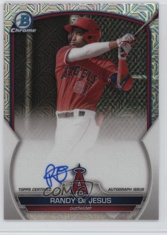 2023 Bowman Chrome Prospect Mega Box Randy De Jesus #BMA-RD Auto