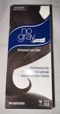 No Gray On The Go Permanent Root Coverage Dark Brown Ammonia Free NEW