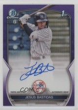 2023 Bowman Chrome Prospect Purple Refractor 227/250 Jesus Bastidas Auto lz7