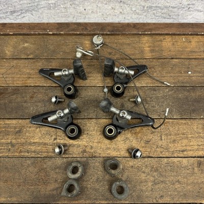 Vintage Shimano Deore XT BR-M732 Cantilever Brakes Set Black 80s