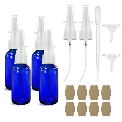 #ad Nasal Spray Bottle Spray Glass Bottles 4Pcs 1oz 30ml with Press Spray Head Ref $14.99