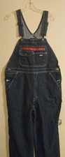 Dickies Genuine Denim Bib Overalls Men’s Size MR Blue Work Cargo Durable
