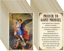 200 Pcs Saint Catholic Prayer Cards for Inspirational Peace St. Religious Christ
