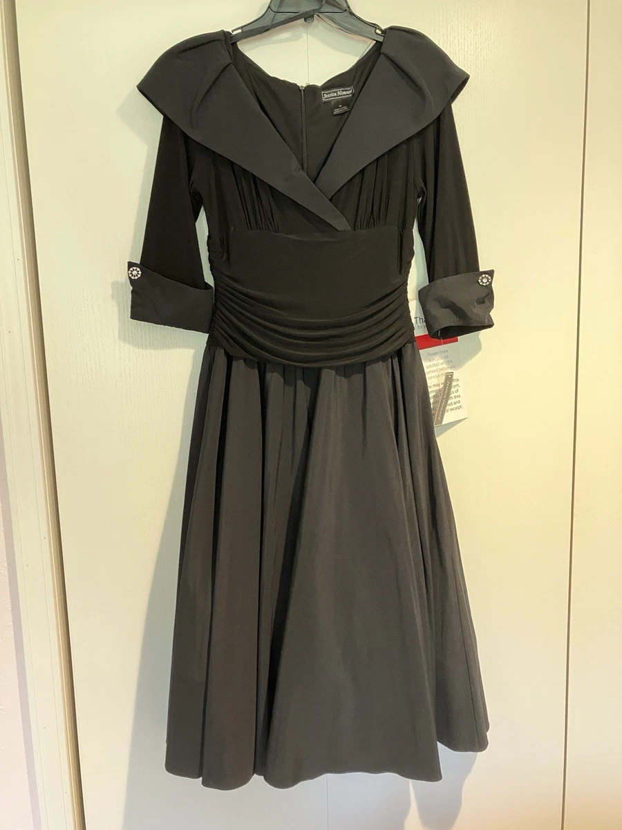 jessica howard dresses black for Women for sale BRAND: J. JILL Jersey/taffeta fabricationportrait collar neckline3/4 Girls Lol Surprise Glitter Size:34W X 32L