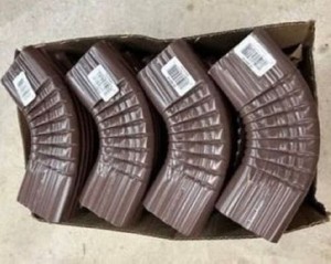 Lot of 20 Amerimax Aluminum 10-in Brown Downspout Side Elbow 2”x3” New