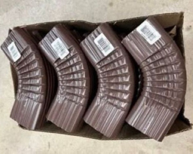 Lot of 20 Amerimax Aluminum 10-in Brown Downspout Side Elbow 2”x3” New