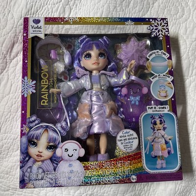 Rainbow High Winter Wonderland Violet Purple Hair 11  Fashion Doll Redressed MGA