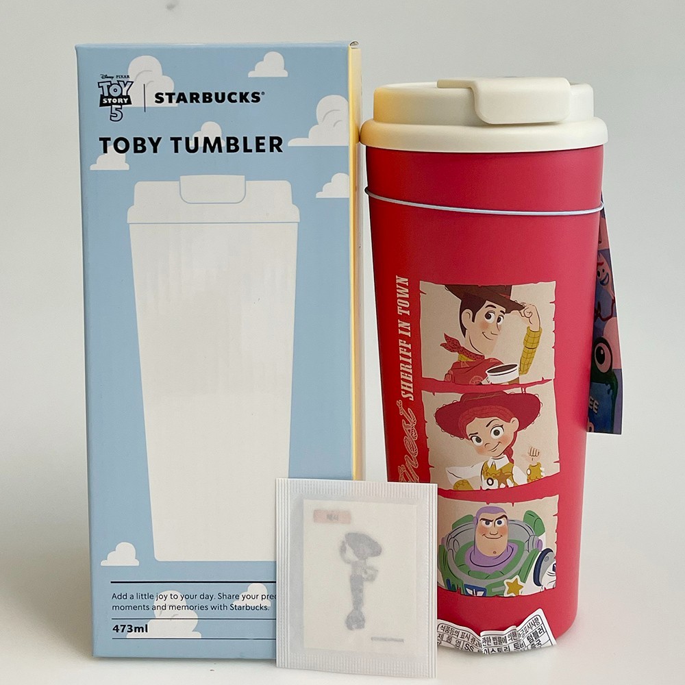 Starbucks Korea 2026 SS Toy Story Toby tumbler 473ml + Free Gift