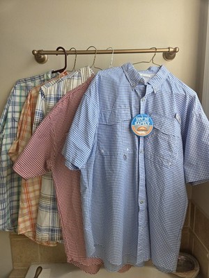 Columbia PFG lot of 5 Vented Fishing Shirt Men's L Short Sleeve