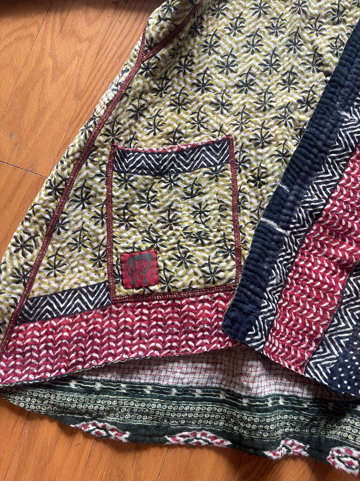 Mieko Mintz Reversible Patchwork Quilted Kimono J… - image 4