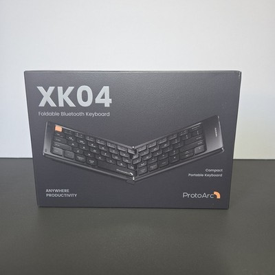 ProtoArc XK04 Foldable Bluetooth Keyboard Portable Wireless Compact Open Box