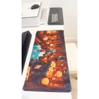 Anime Style Japanese Street Gaming Mouse Pad 23.6" X 11.5" For Anime Travel Fans