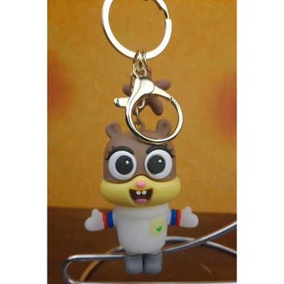 Spongebob Sandy Cheeks 3D PVC Keychain Backpack Clip 8'' Long