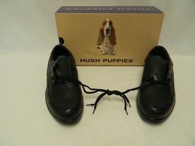 Hush Puppies Herren Aaron Slipper – Aus Echtem Leder, Mit Memory Foam Einlegesohle, Superleicht – Schwarz