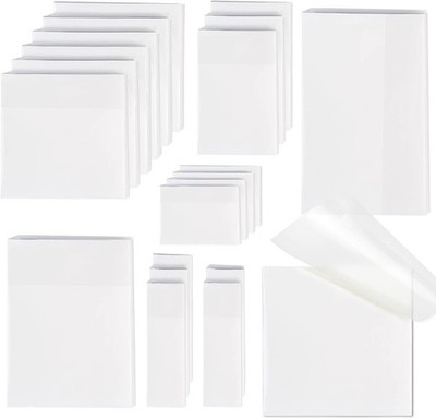 [1000 PCS] Transparent Sticky Notes, 6 Sizes Clear Sticky Notes Pads, Waterproof