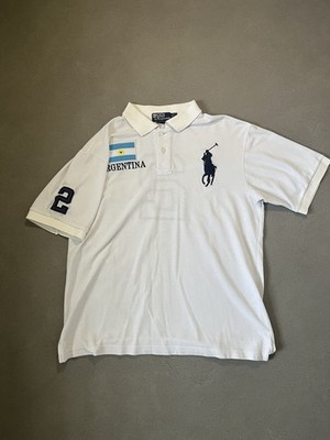 Ralph Lauren Chief Keef Polo Shirt Flag Argentinien Gr. XL Guter Zustand