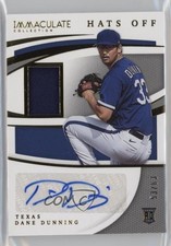 2021 Panini Immaculate Hats Off /63 Dane Dunning #HO-DD Auto 0v3r
