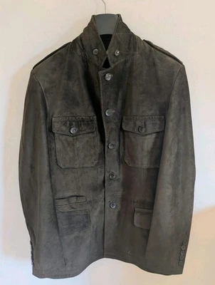 Gucci Leder Safari Jacke by Tom Ford Field Kurzmantel 50 M Archive designer - Bild 1 von 4