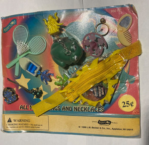 Vintage π Gumball Vending Machine Charms Header Display Card