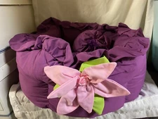 DOG CAT Soft Plush Small Cute Cozy Sleeping Bed  Pastel 🌸 Flower Bed & Pillow