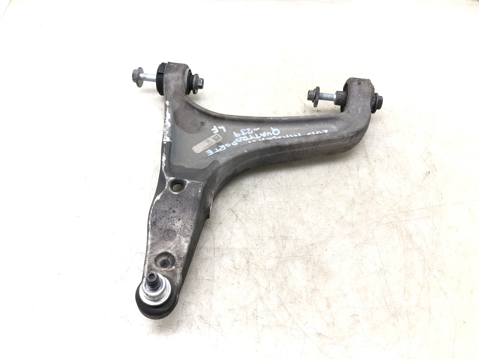 2014-2020 MASERATI QUATTROPORTE AWD LEFT DRIVER FRONT CONTROL ARM OEM.