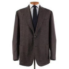 Stile Latino NWT Wool / Cashmere Sport Coat Size 60R (50R US) In Brown Melange